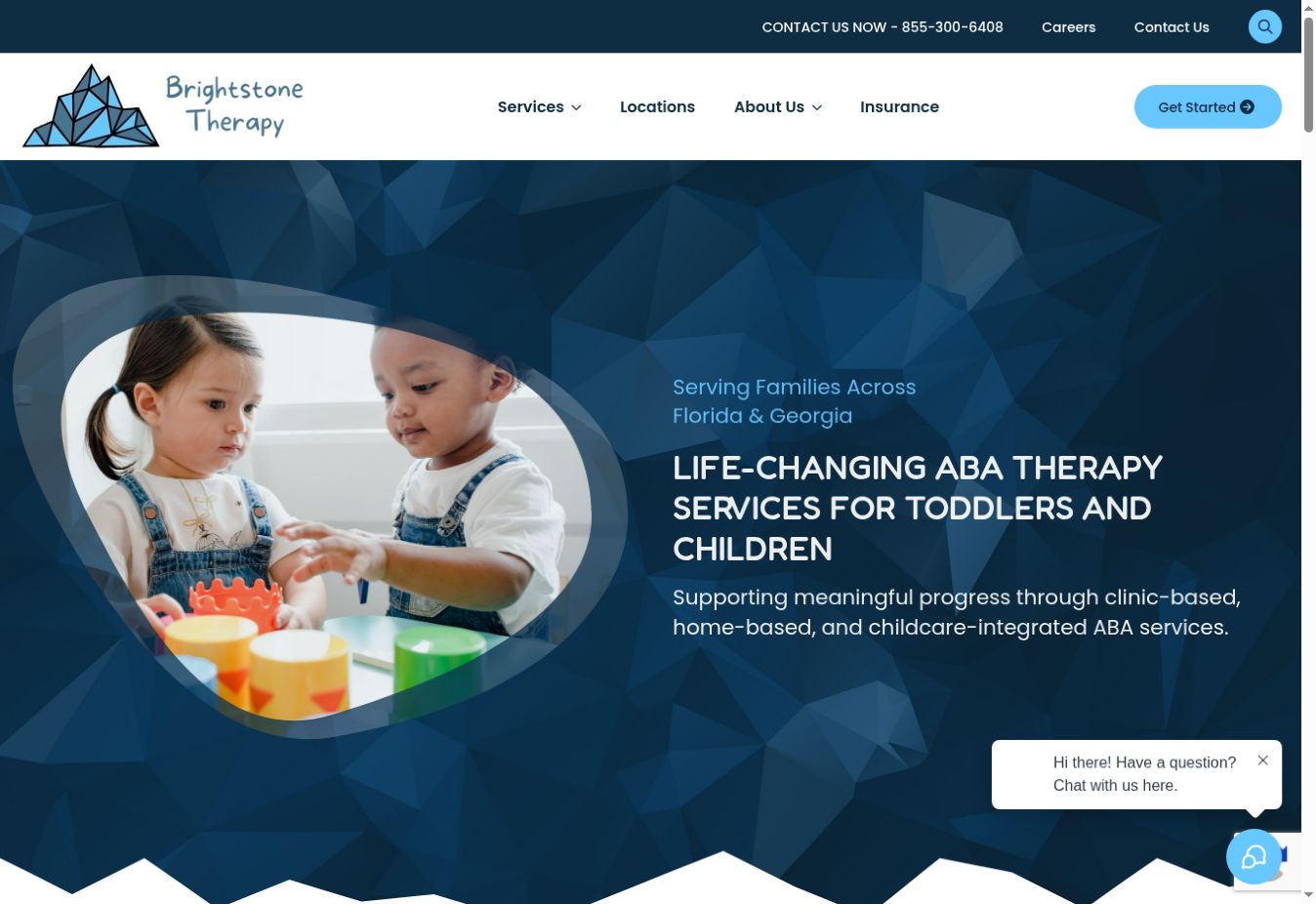 Brightstone Therapy website home page